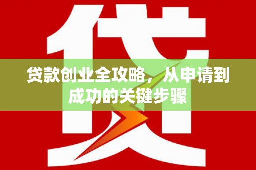 宝应县贷款创业全攻略，从申请到成功的关键步骤