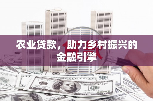 宝应县农业贷款，助力乡村振兴的金融引擎