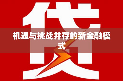 宝应县机遇与挑战并存的新金融模式