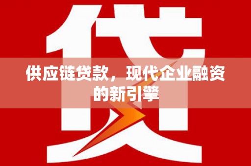 宝应县供应链贷款，现代企业融资的新引擎