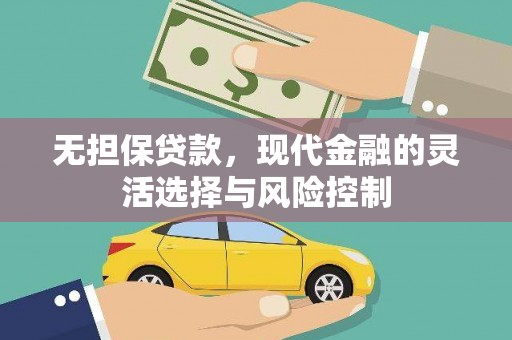 宝应县无担保贷款，现代金融的灵活选择与风险控制