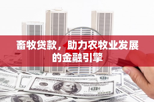 宝应县畜牧贷款，助力农牧业发展的金融引擎