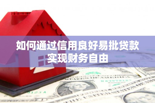 宝应县如何通过信用良好易批贷款实现财务自由