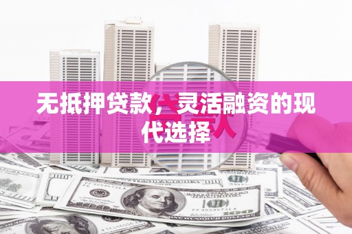 宝应县无抵押贷款，灵活融资的现代选择