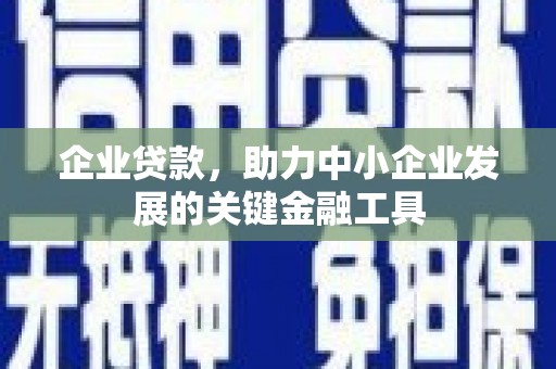 宝应县企业贷款，助力中小企业发展的关键金融工具