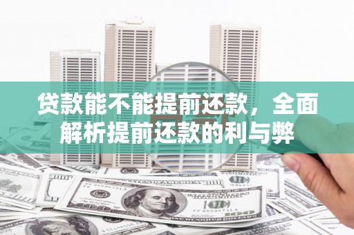 宝应县贷款能不能提前还款，全面解析提前还款的利与弊