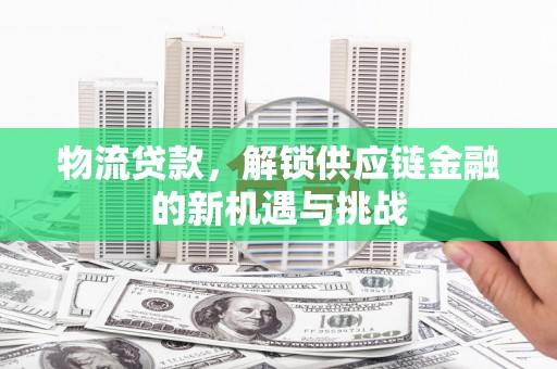宝应县物流贷款，解锁供应链金融的新机遇与挑战