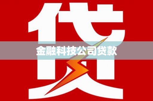 宝应县金融科技公司贷款