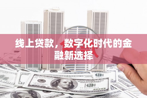宝应县线上贷款，数字化时代的金融新选择