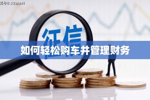 宝应县如何轻松购车并管理财务