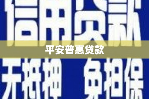 宝应县平安普惠贷款